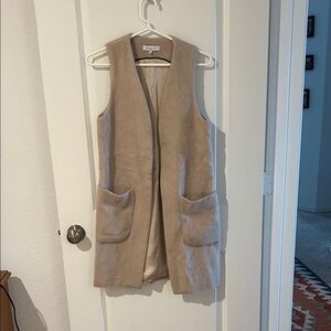 Waverly Grey Soft Taupe Faux Fur Vest